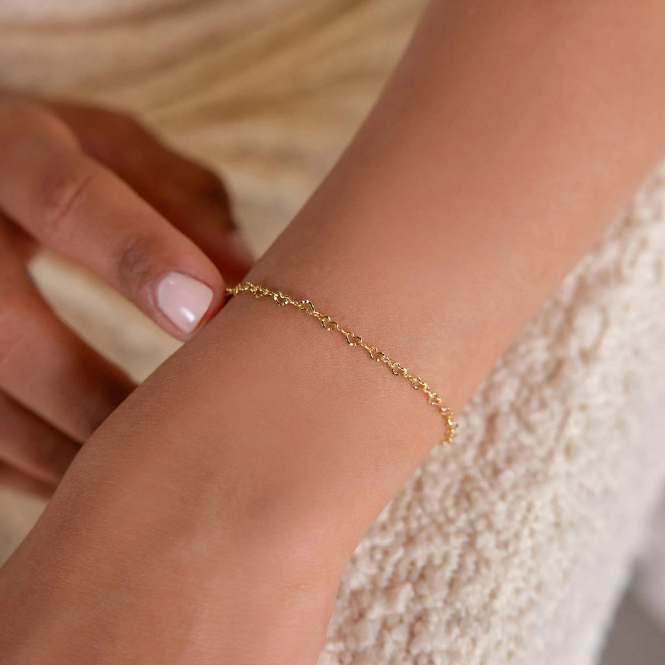 Herts Golden chain Bracelet