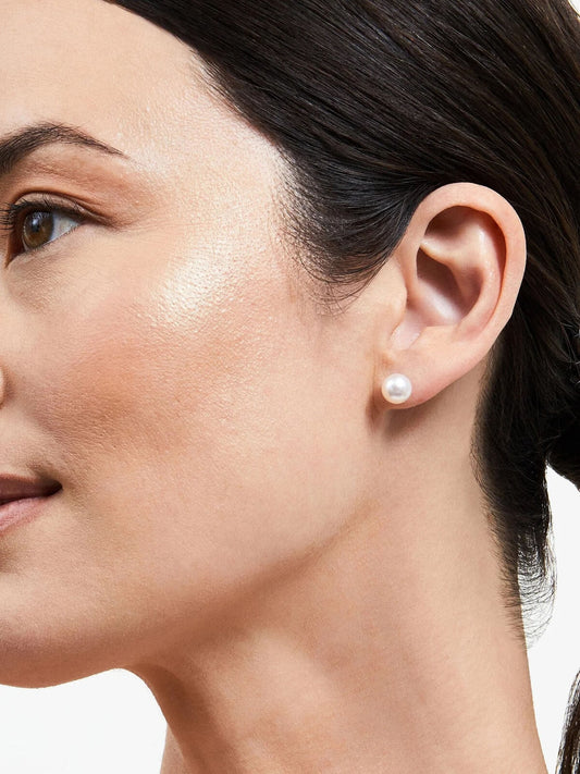 White Perls  earrings