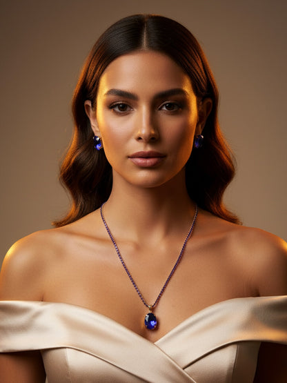 gold plated Imogen necklace set