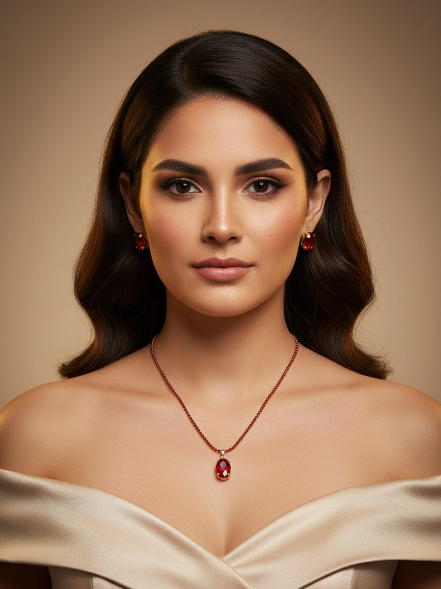 gold plated Honey necklace set