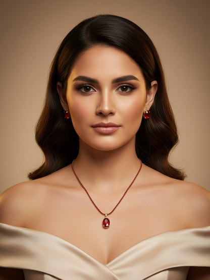 gold plated Honey necklace set
