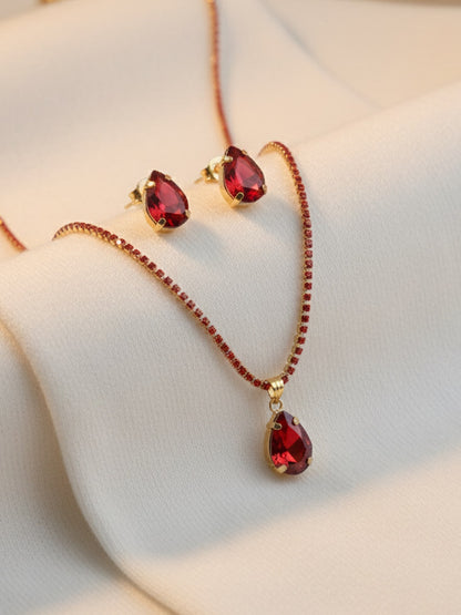 gold plated Icelynn necklace set