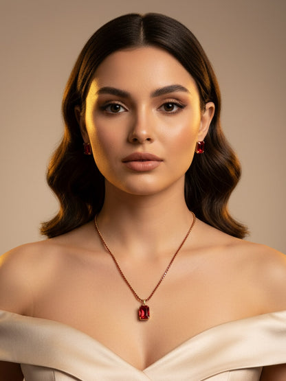 gold plated Eloise necklace set