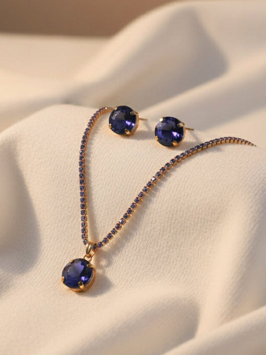 gold plated Lettie necklace set