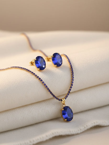 gold plated Imogen necklace set